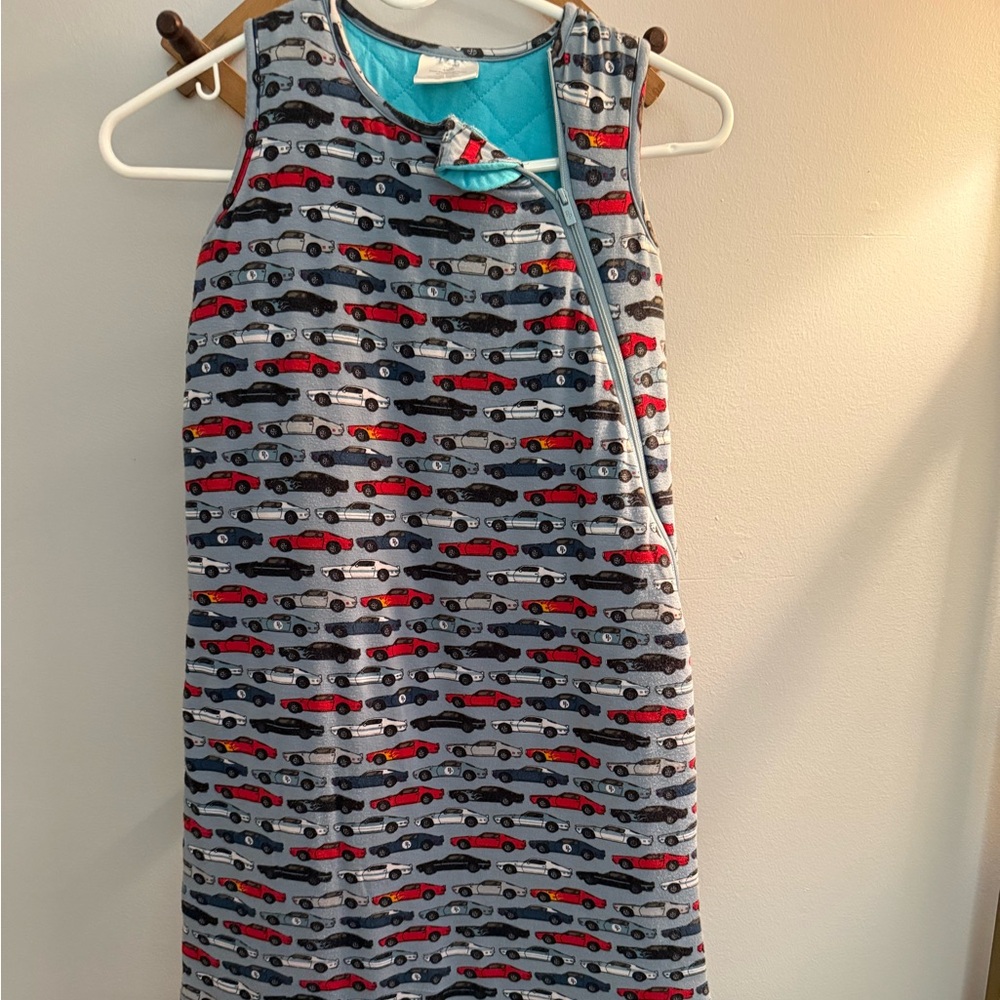 Posh Peanut Blue and Red Car Pattern Sleep Sack